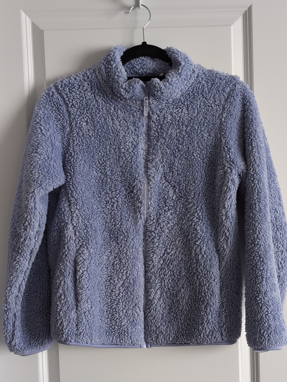 Uniqlo Kids Fluffy Yarn Fleece Full-Zip Jacket - Blue